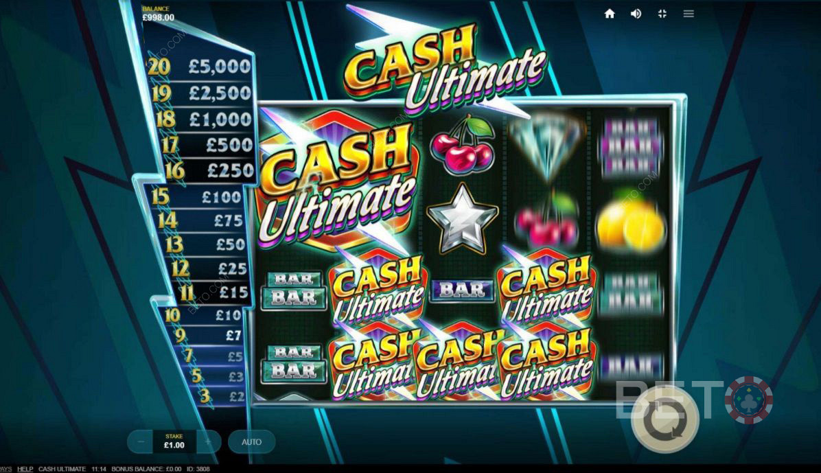 Symboles scatter dans Cash Ultimate