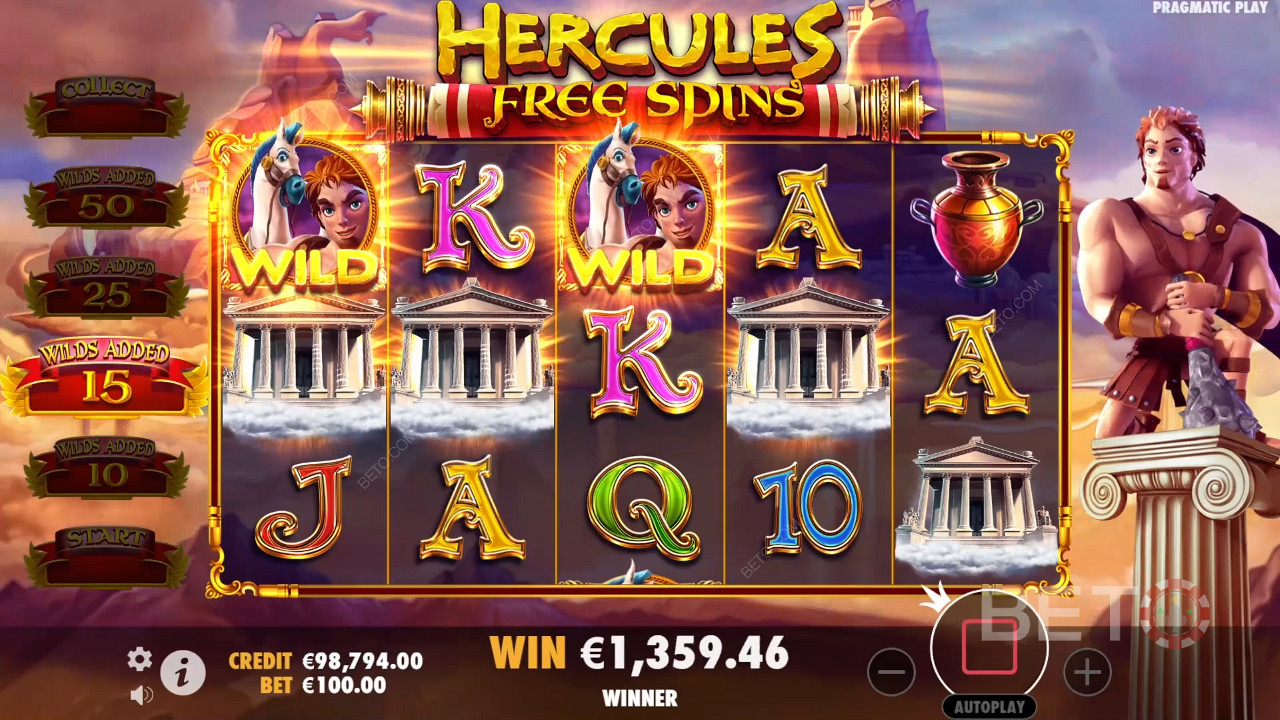 Hercules and Pegasus Revue par BETO Slots