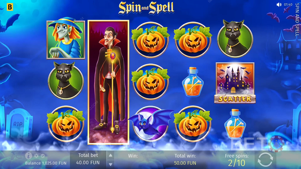 Spin and Spell Jeu Gratuit