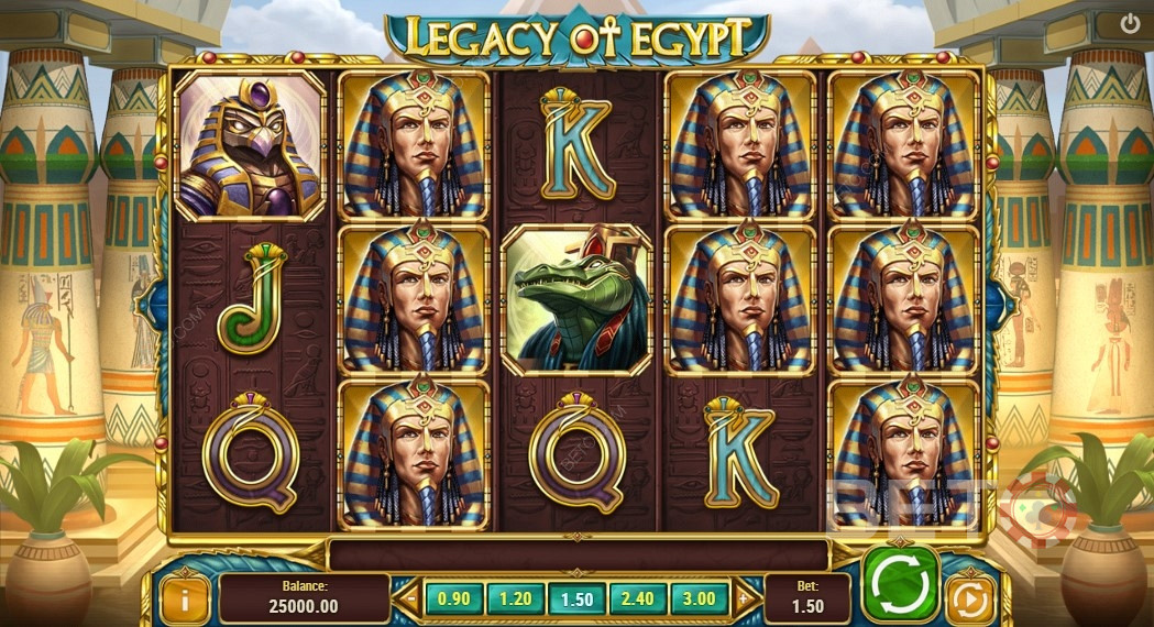 Symboles très rémunérateurs dans Legacy Of Egypt