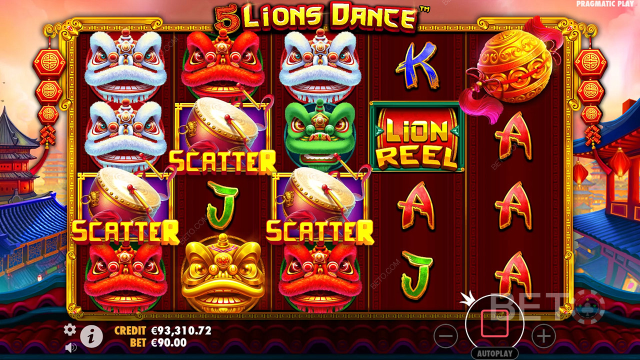 5 Lions Dance Jeu Gratuit