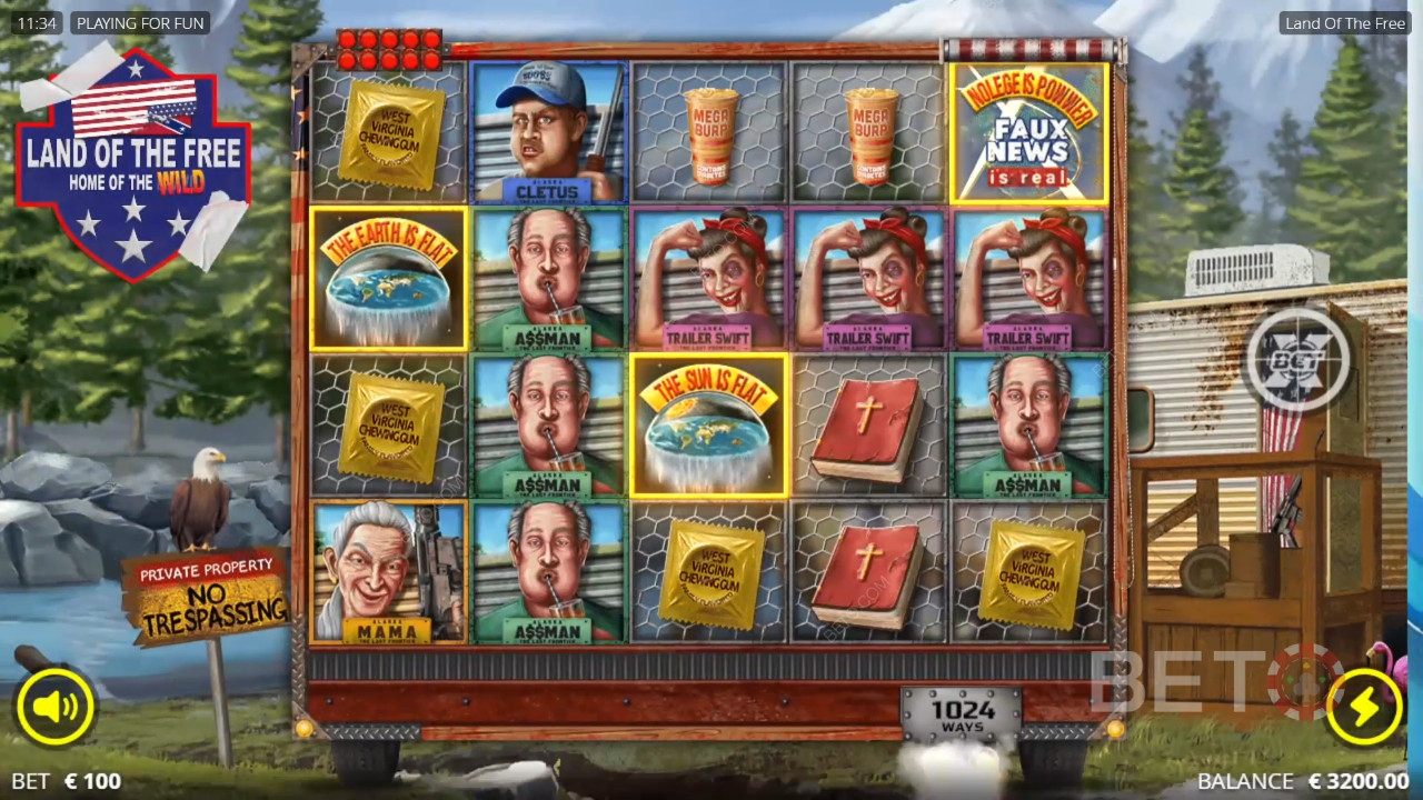Land of the Free Review par BETO Slots