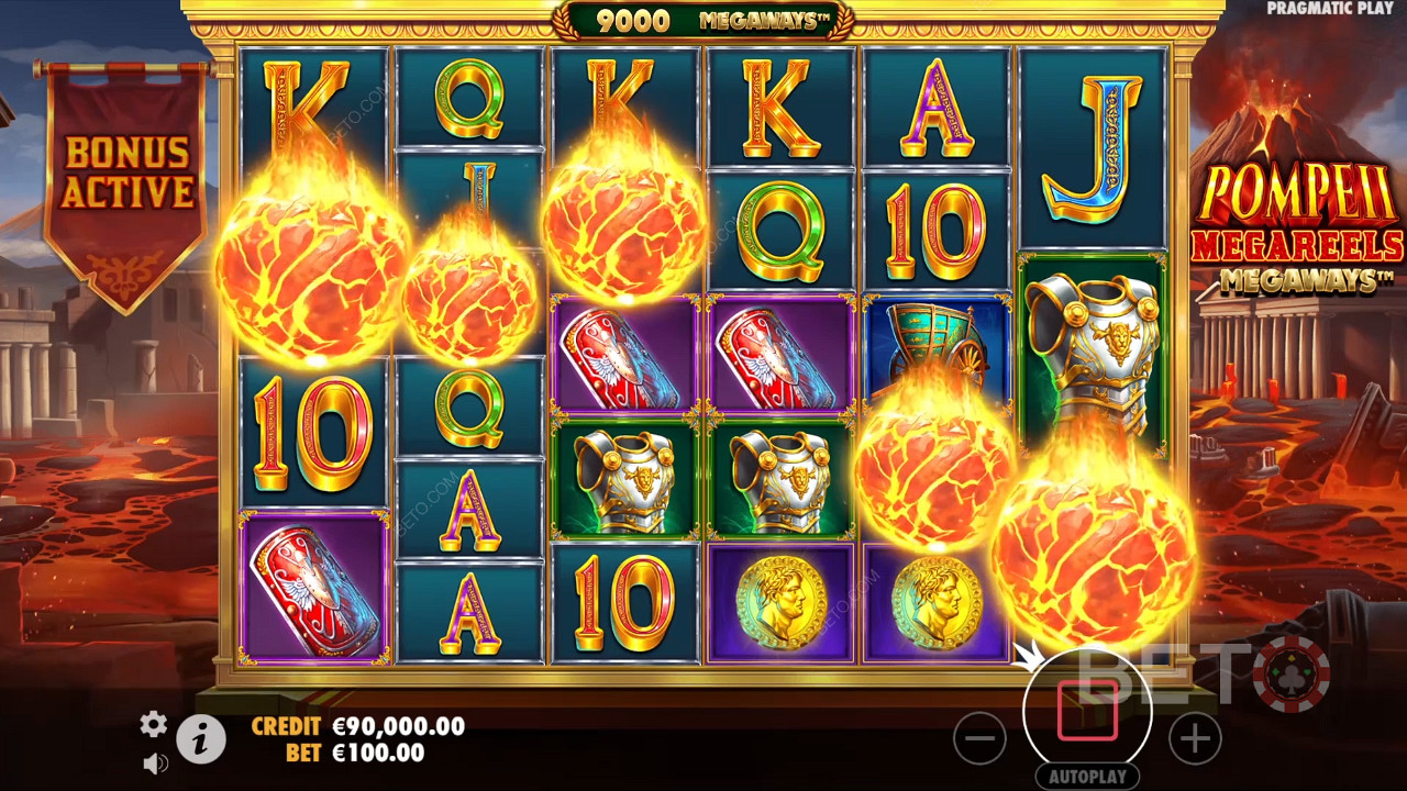 Pompeii Megareels Megaways Revue par BETO Slots