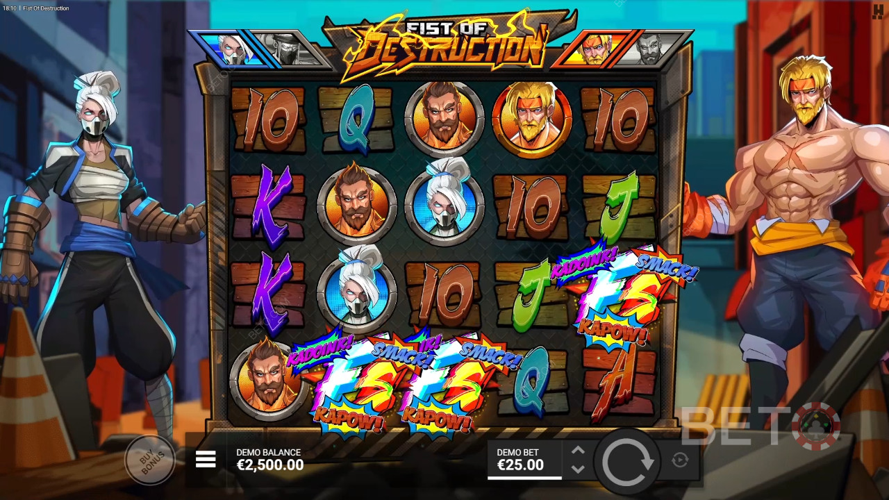 Fist of Destruction Critique de BETO Slots