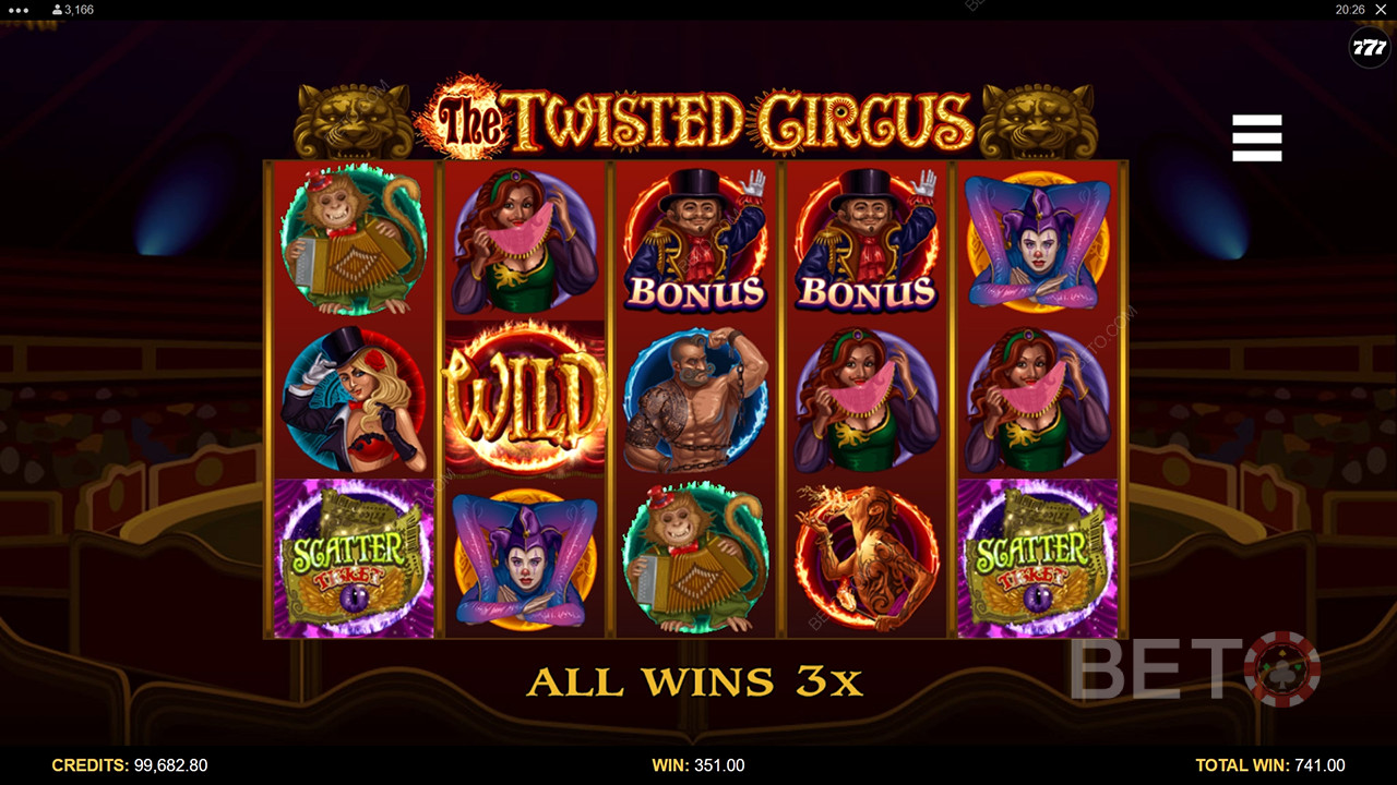 The Twisted Circus : une machine à sous en ligne qui vaut le détour?