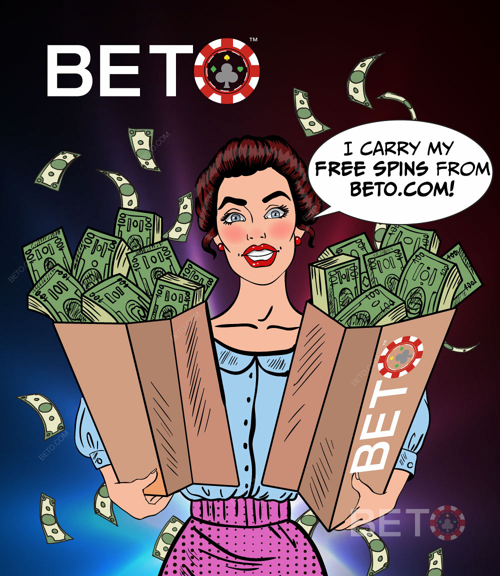 Obtenez vos freespins de casino et vos spins en espèces sur BETO.com.