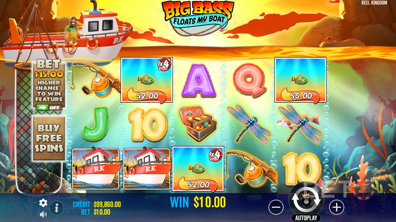 Gagnez 5 000x votre mise dans la machine à sous en ligne Big Bass Floats My Boat!