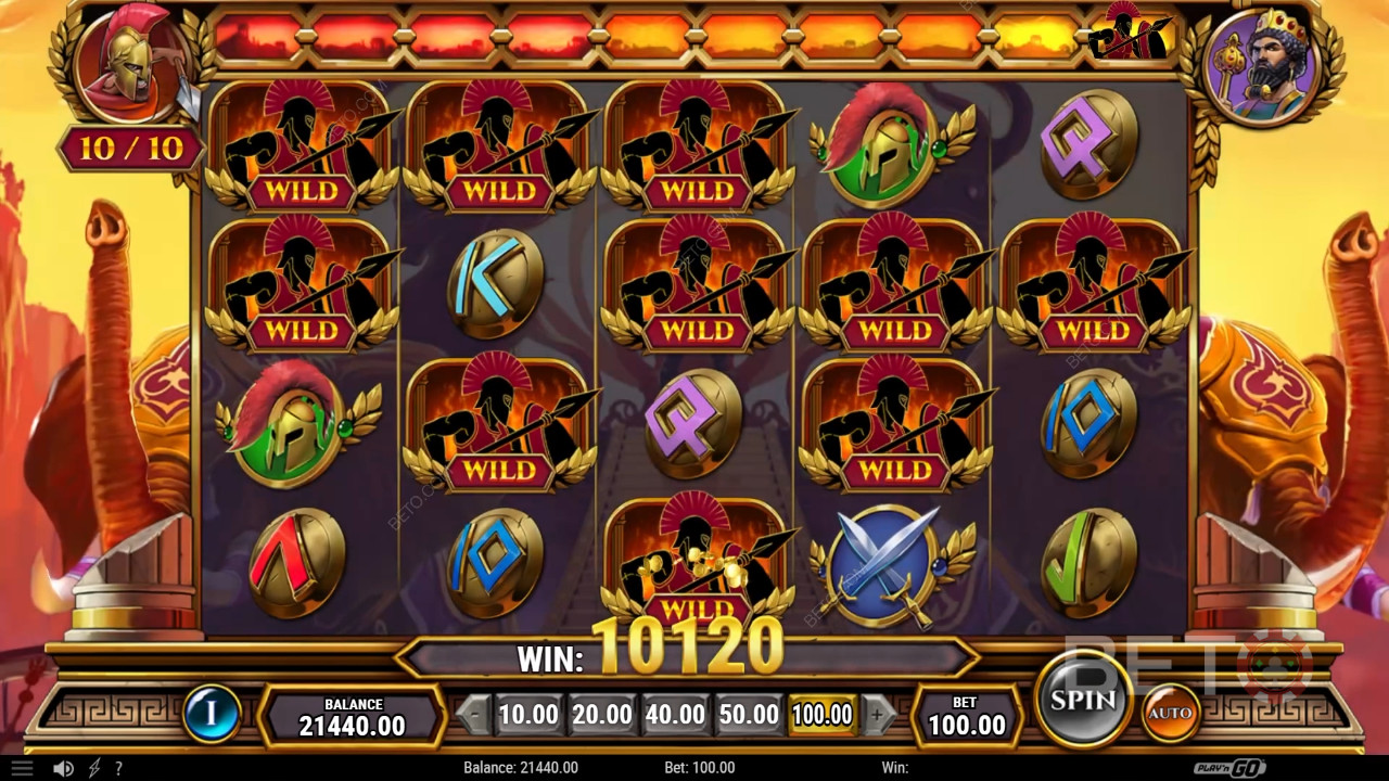 Undefeated Xerxes Revue par BETO Slots
