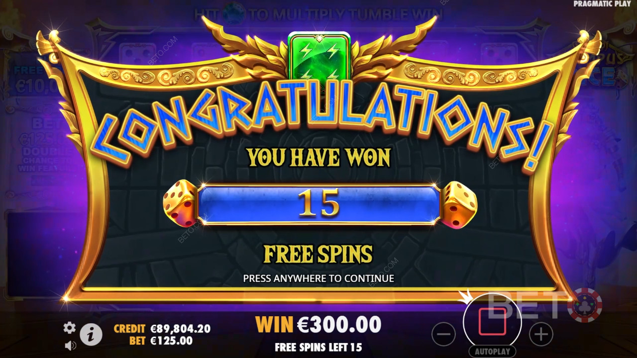 Gagnez 5 000x votre mise dans la machine à sous Gates of Olympus Dice!