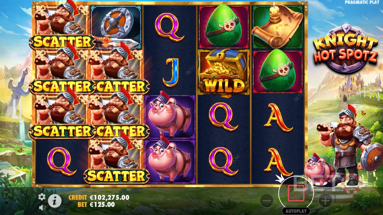 Les bonus expliqués dans Knight Hot Spotz par Pragmatic Play
