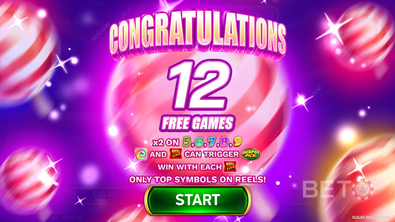 Gagnez 4 544 fois votre mise dans la machine à sous Sugar Rush Fever!