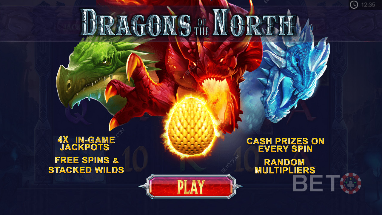 La machine à sous vidéo Dragons of the North