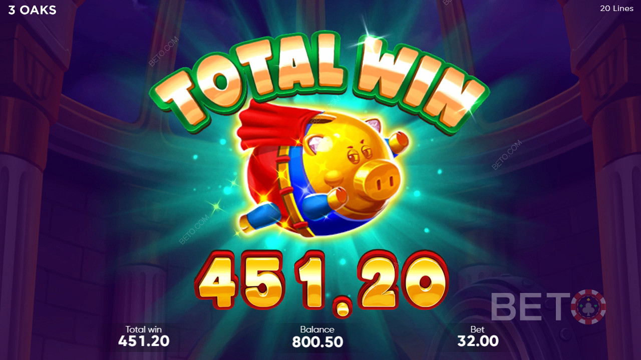 Gagnez 6 750x votre mise dans la machine à sous Super Sticky Piggy en ligne!
