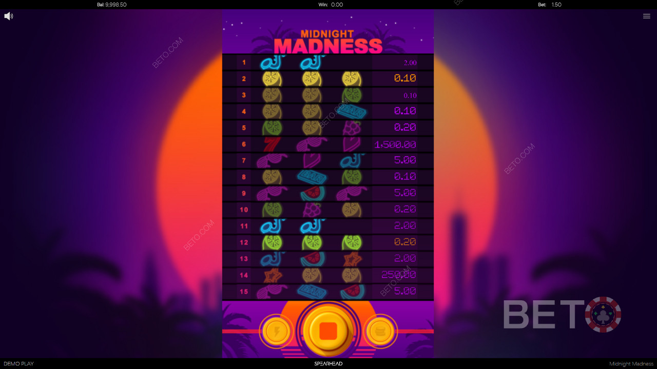 Le gameplay coloré de Midnight Madness