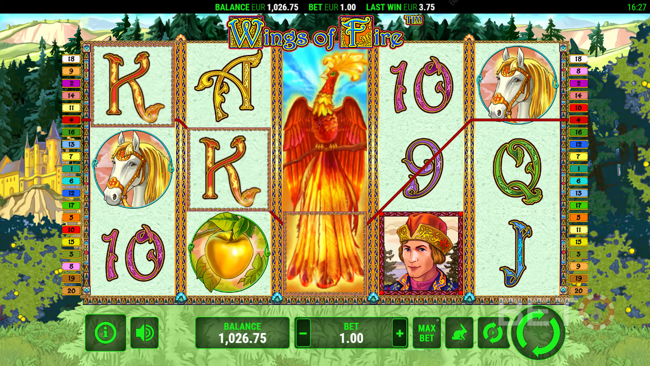Gagnez 2 000x votre mise dans la machine à sous Wings of Fire!