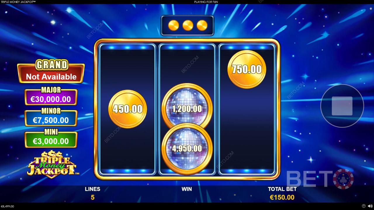Les fonctions bonus expliquées dans Triple Money Jackpot par Playtech