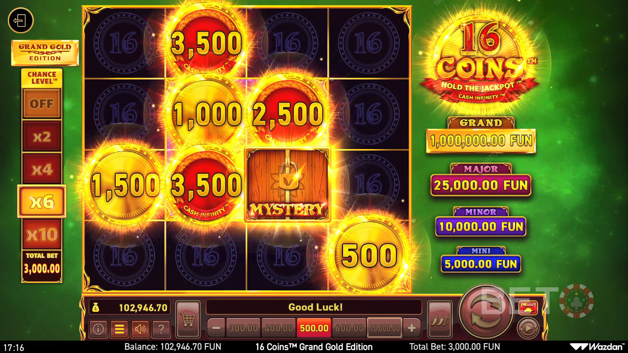 16 Coins Grand Gold Edition Jeu Gratuit