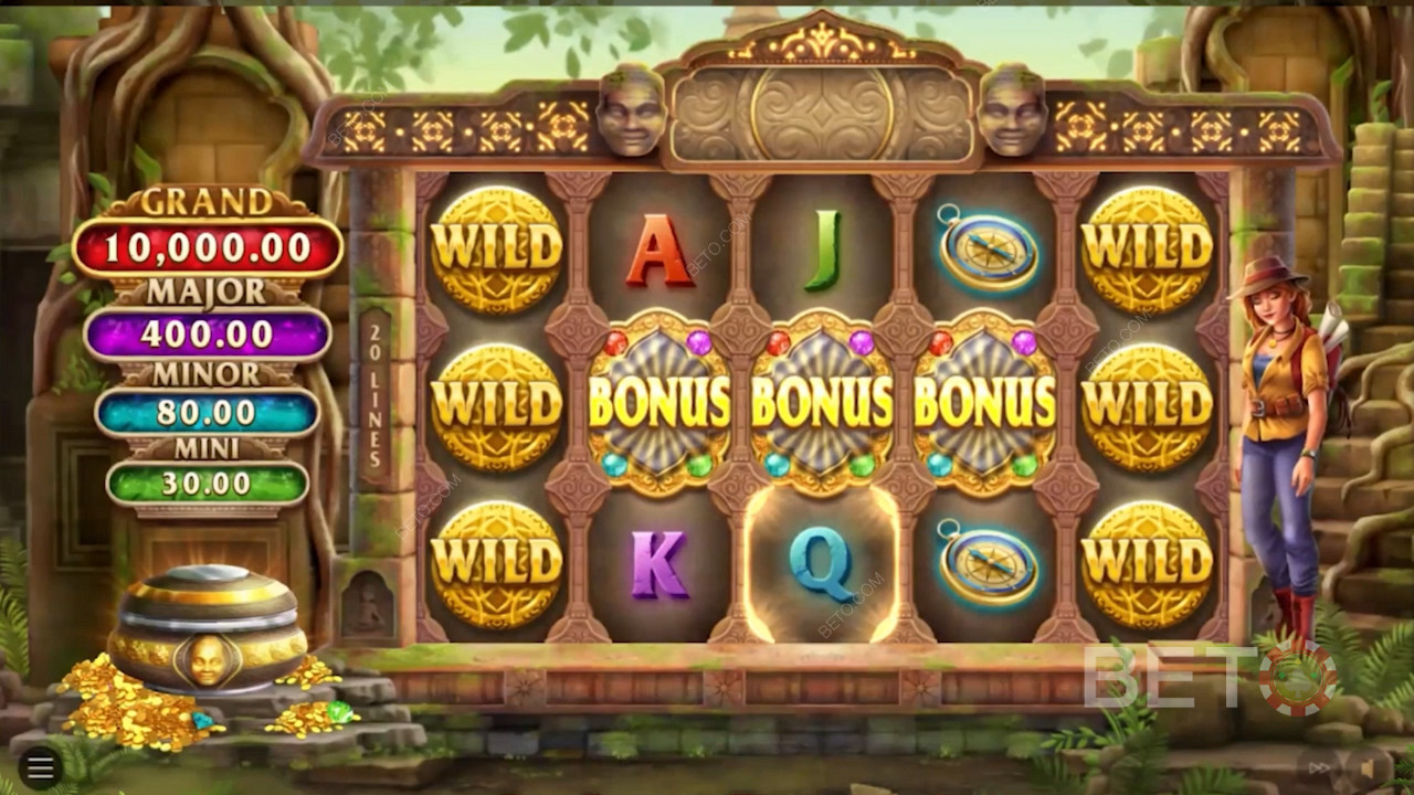 Obtenez 3 symboles bonus pour déclencher le jeu bonus avec les jackpots fixes.