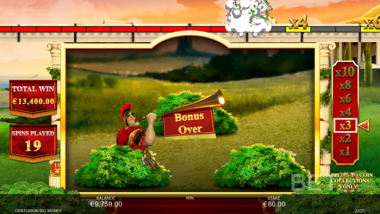 Les fonctions bonus expliquées dans Centurion Big Money par Inspired Gaming