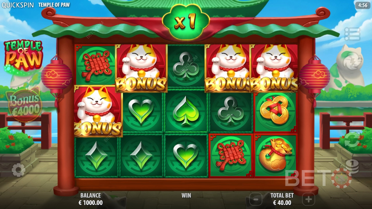 Temple of Paw Revue par BETO Slots