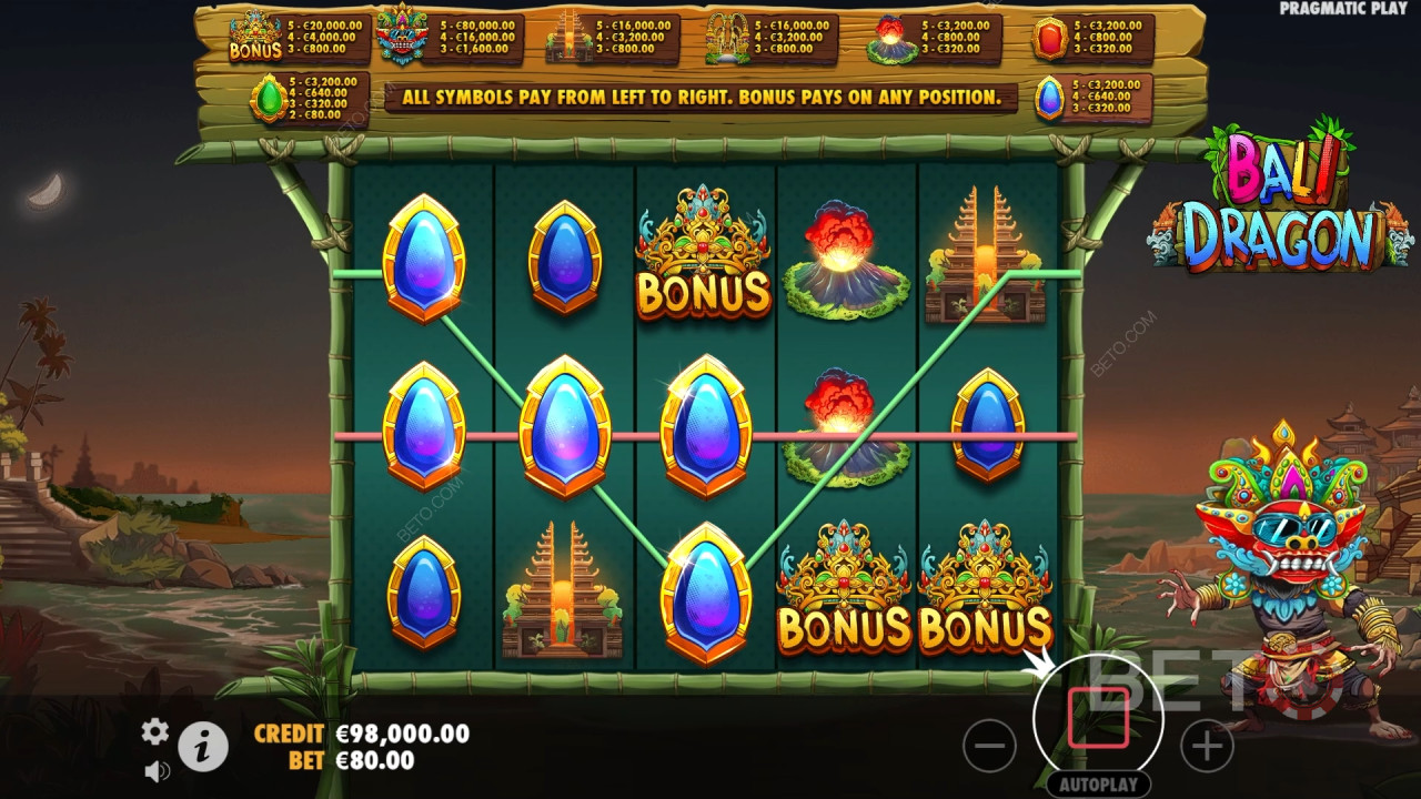 Bali Dragon Jeu Gratuit