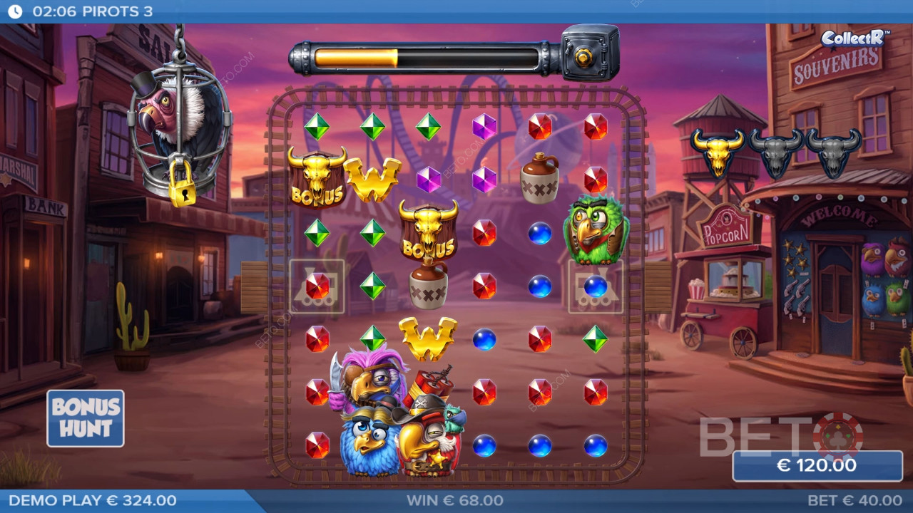 Les bonus expliqués dans Pirots 3 par ELK Studios