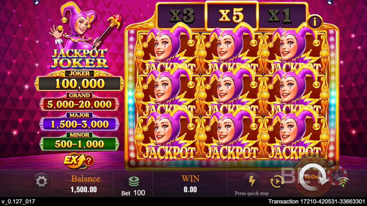 Jackpot Joker Revue par BETO Slots