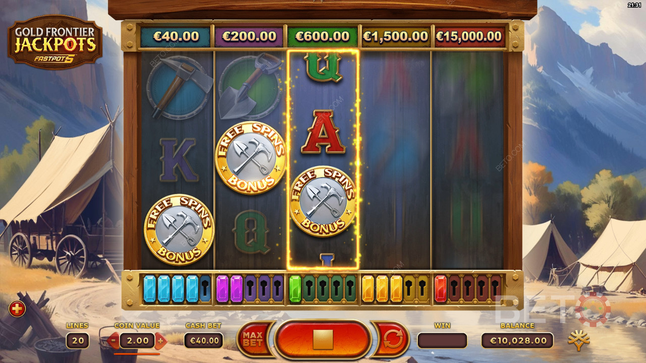 Gold Frontier Jackpots FastPot5 Jeu Gratuit