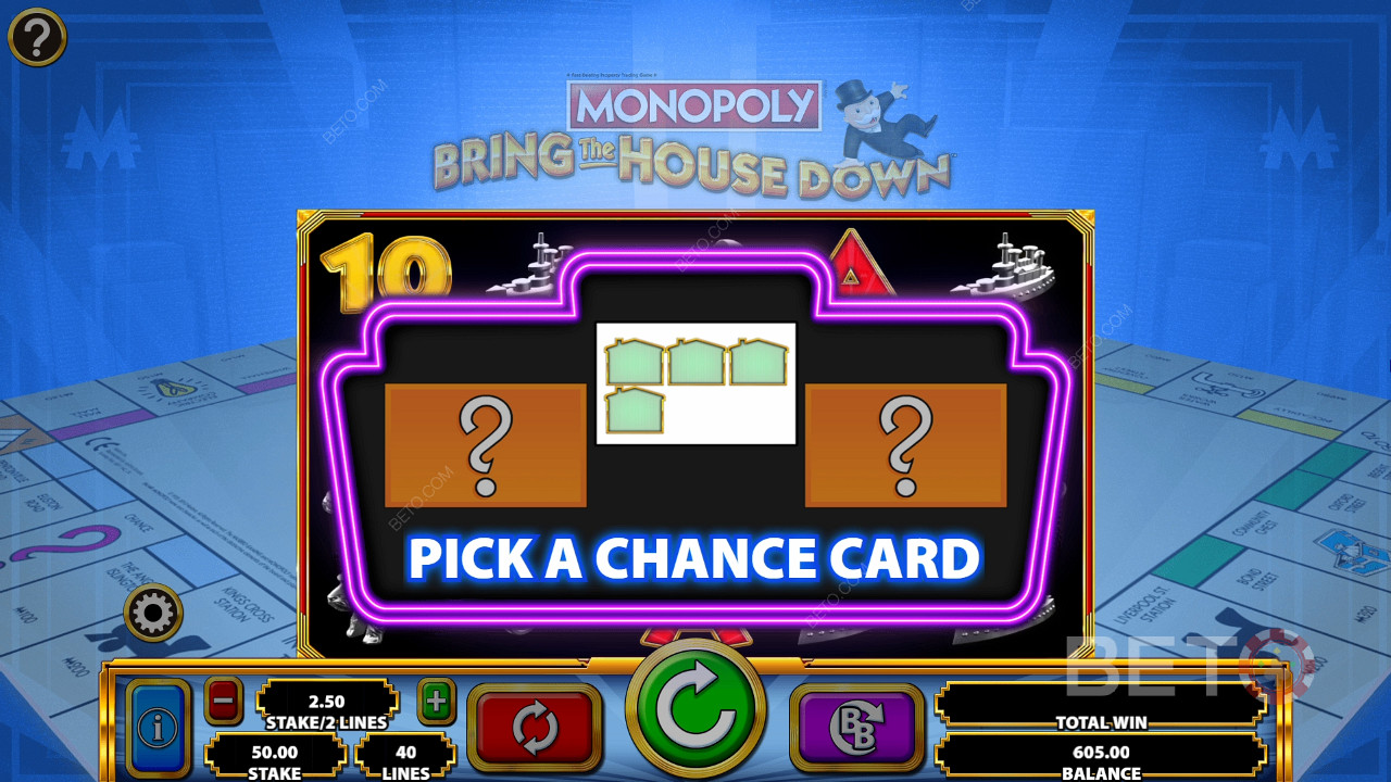 Caractéristique de chance spéciale dans Monopoly : Bring the House Down