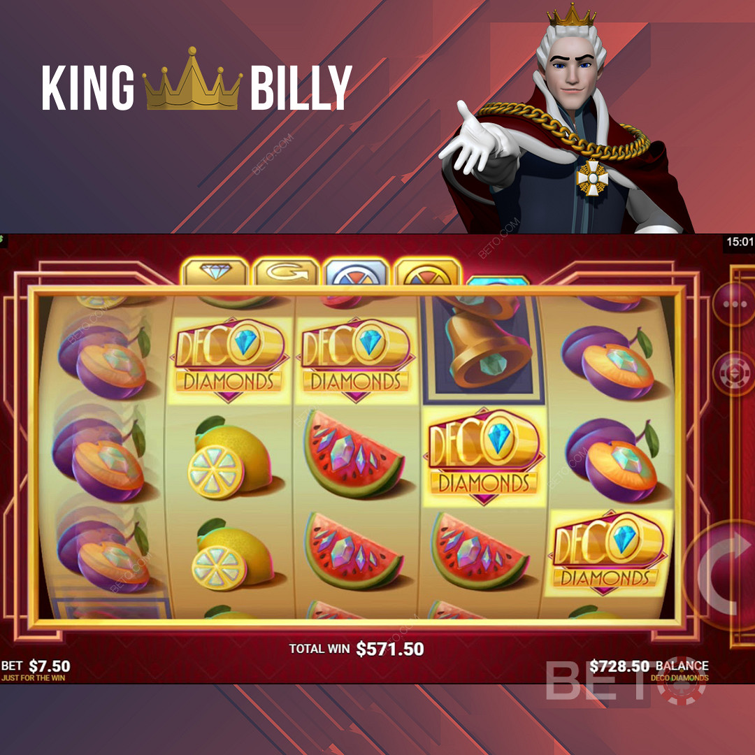 Jouez à des machines à sous passionnantes sur King Billy Online Casino