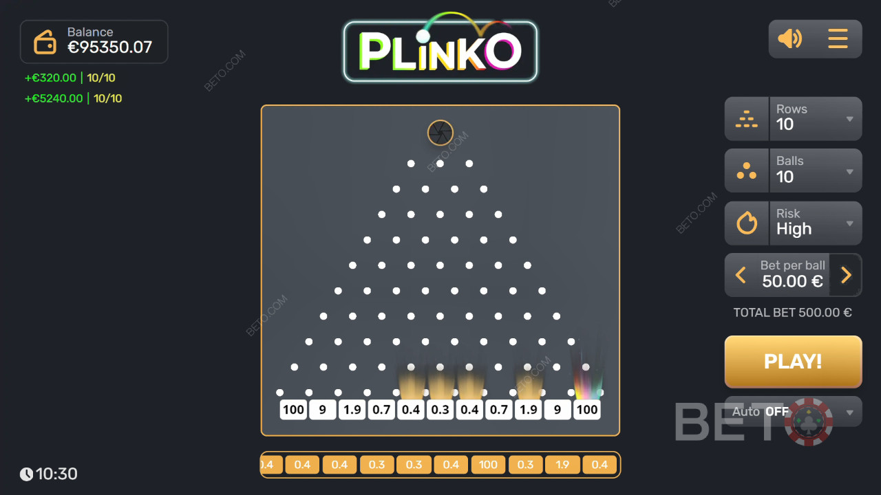 Plinko (Gaming Corps) Jeu Gratuit