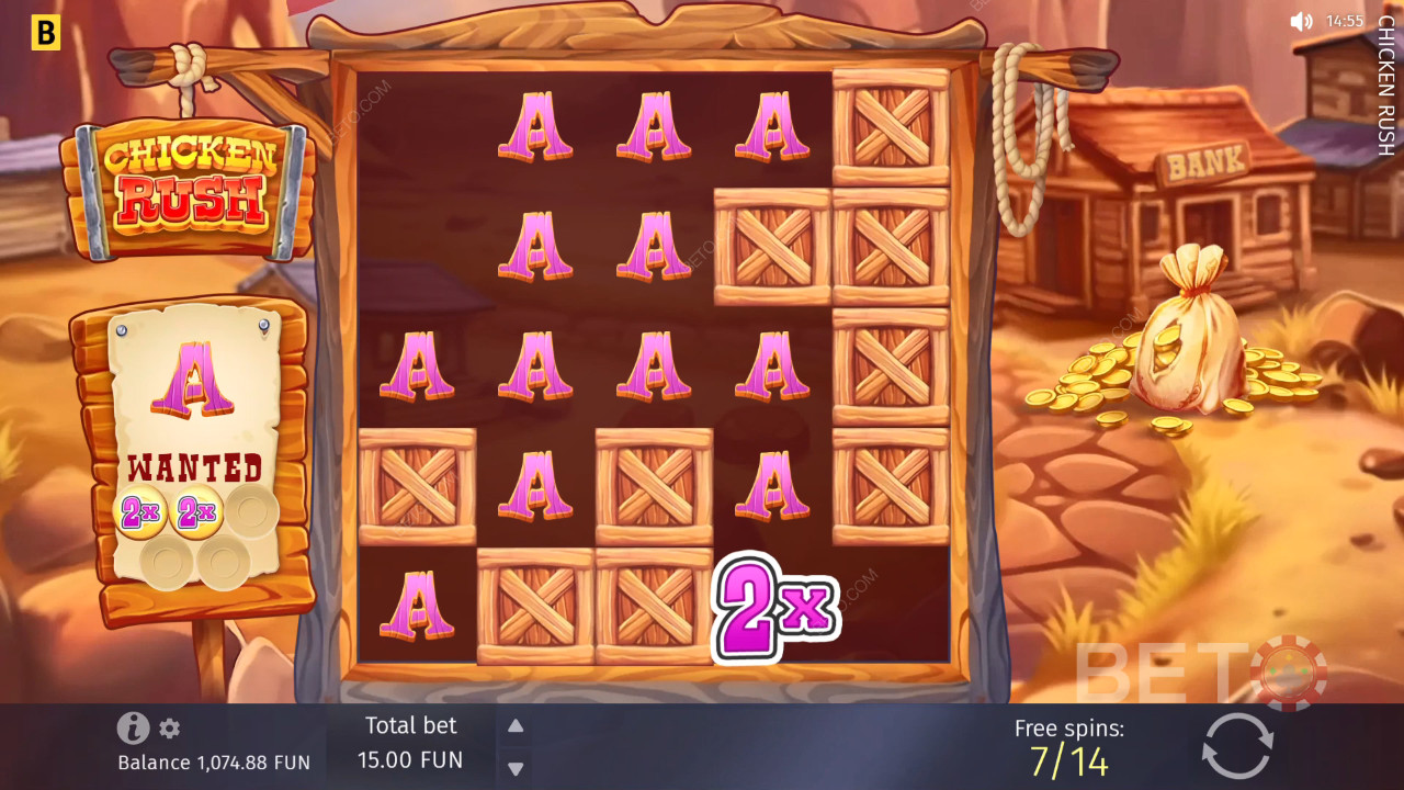Les bonus expliqués dans Chicken Rush par BGAMING