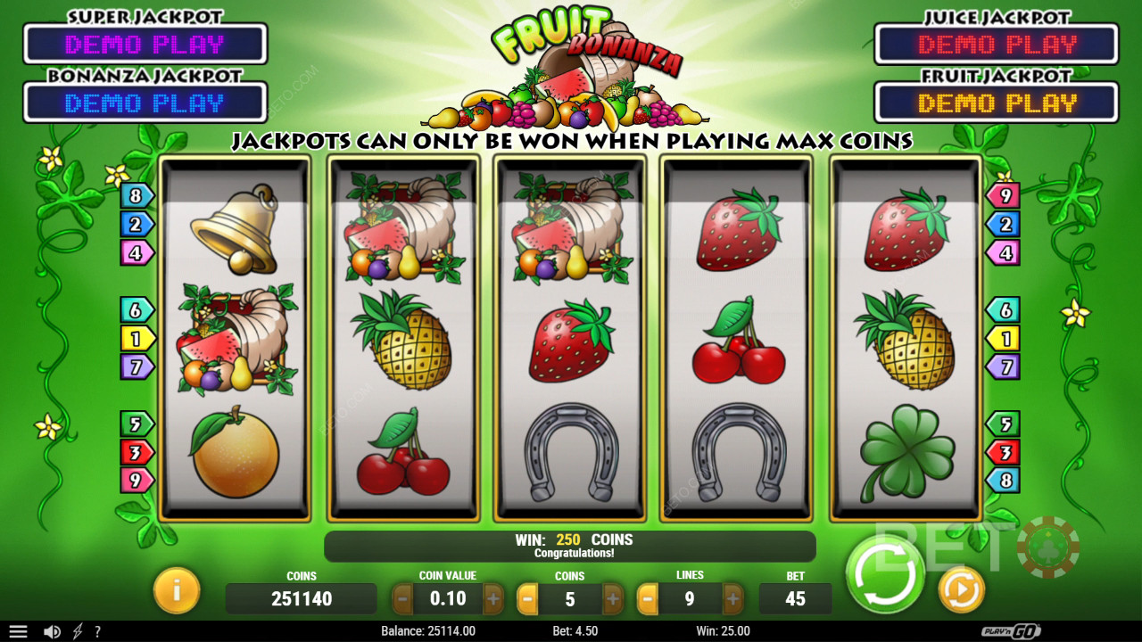 Fruit Bonanza Jeu Gratuit