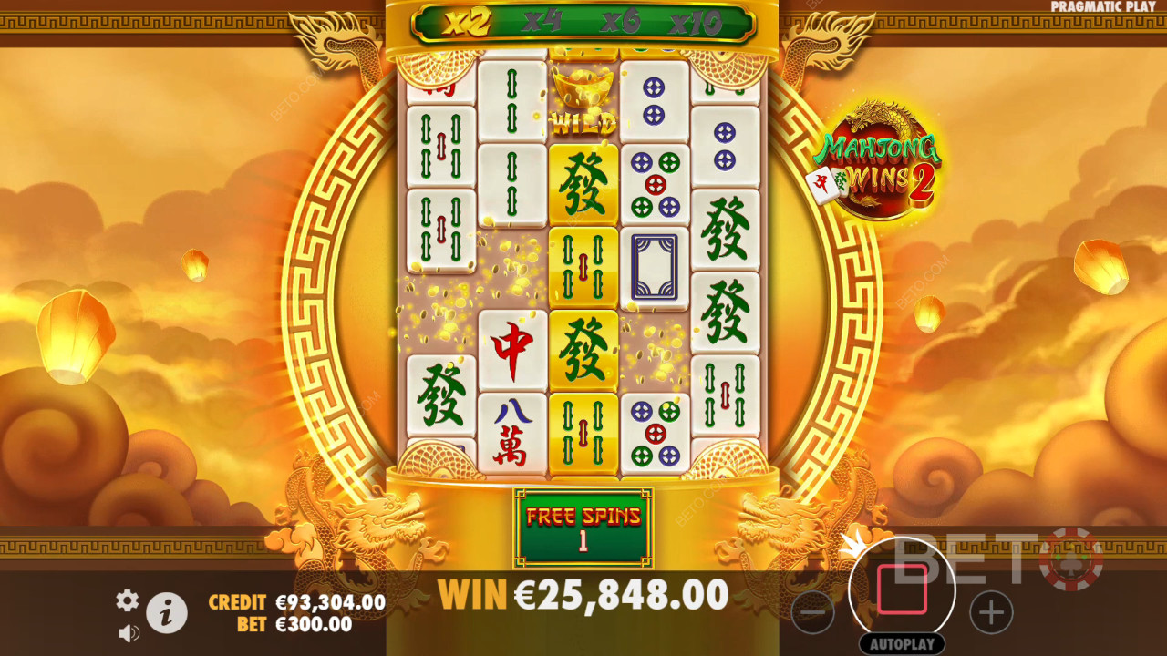Gagnez 100 000x votre mise dans la machine à sous vidéo Mahjong Wins 2!