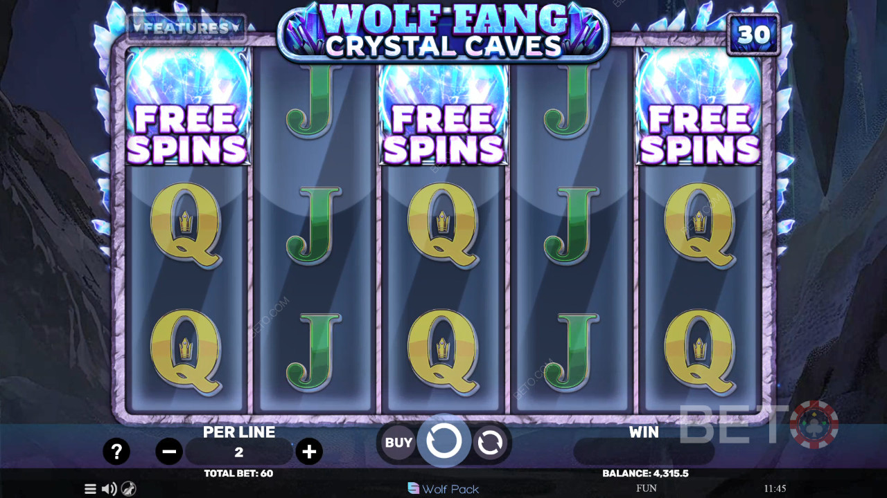 Wolf Fang - Crystal Caves Jeu Gratuit