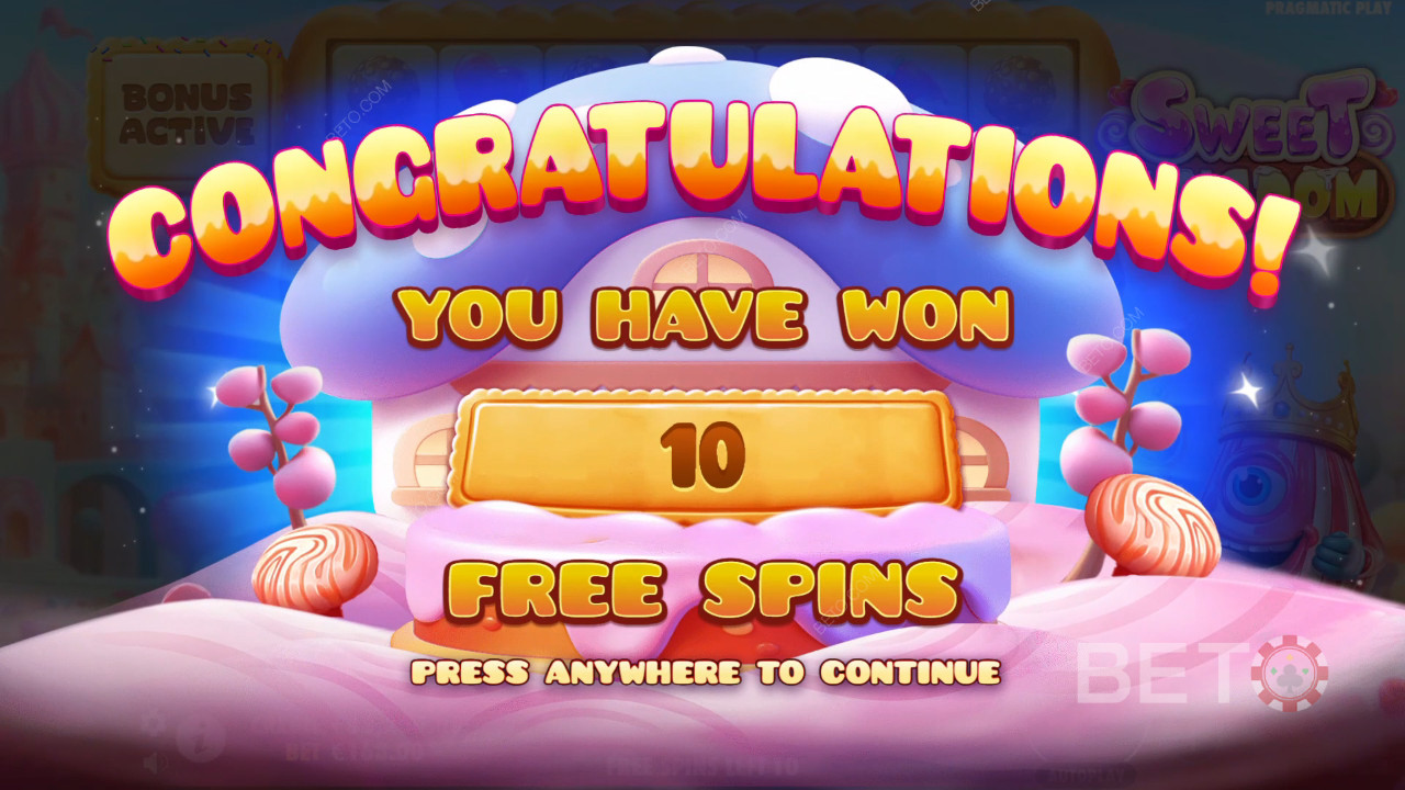 Gagnez 10 000x votre mise dans la machine à sous en ligne Sweet Kingdom!