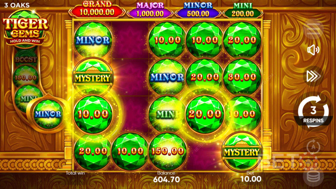 Comment jouer à Tiger Gems de 3 Oaks Gaming?