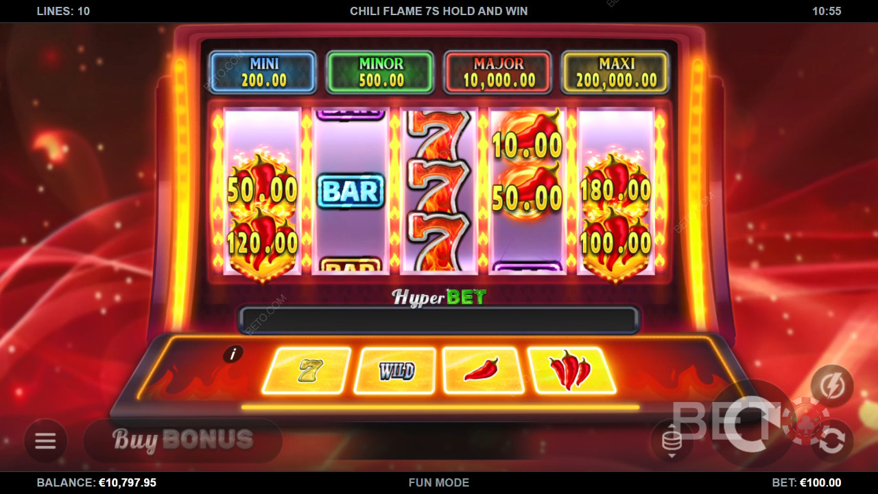 Chili Flame 7s Hold and Win Jeu Gratuit