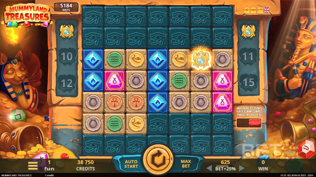 Mummyland Treasures Jeu Gratuit