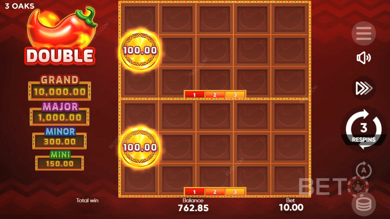Gagnez 1 000x votre mise dans la machine à sous 3 Hot Chillies!