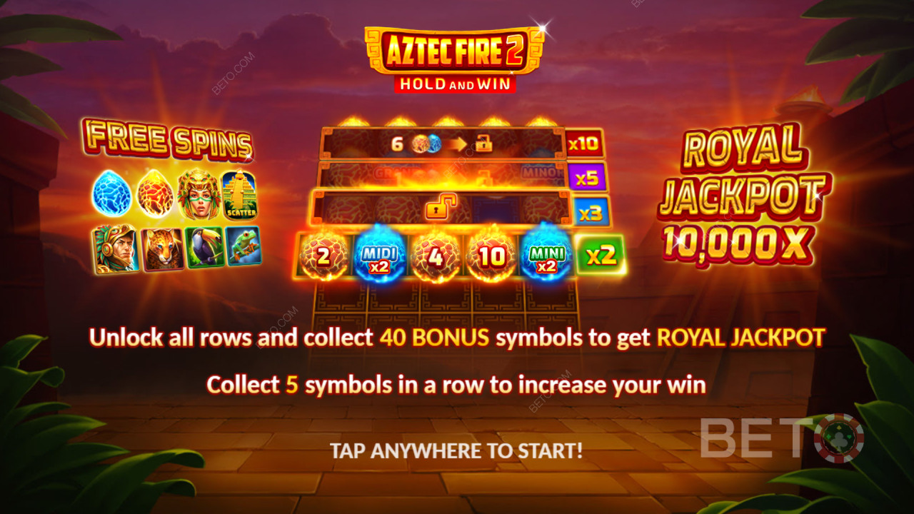Fonctionnalités Bonus Expliquées dans Aztec Fire 2 par 3 Oaks Gaming