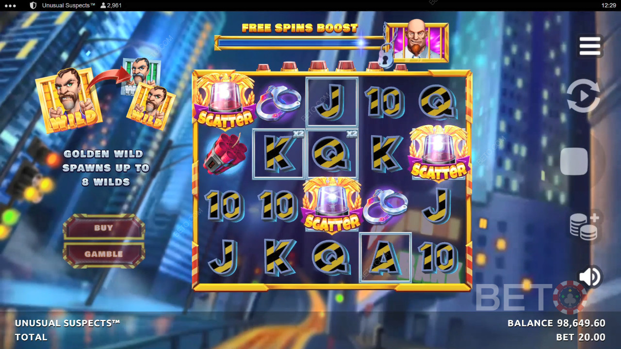Unusual Suspects Revue par BETO Slots