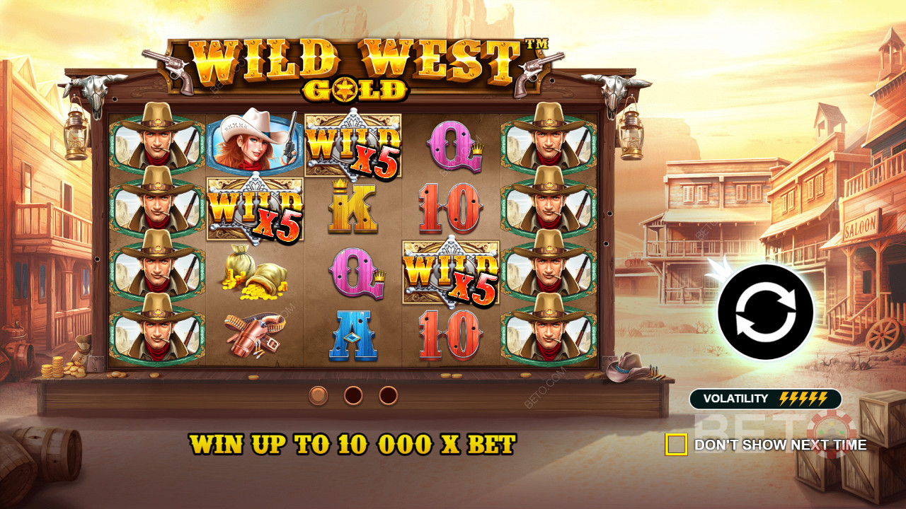 Les symboles Wild aident à décrocher un gain dans Wild West Gold.