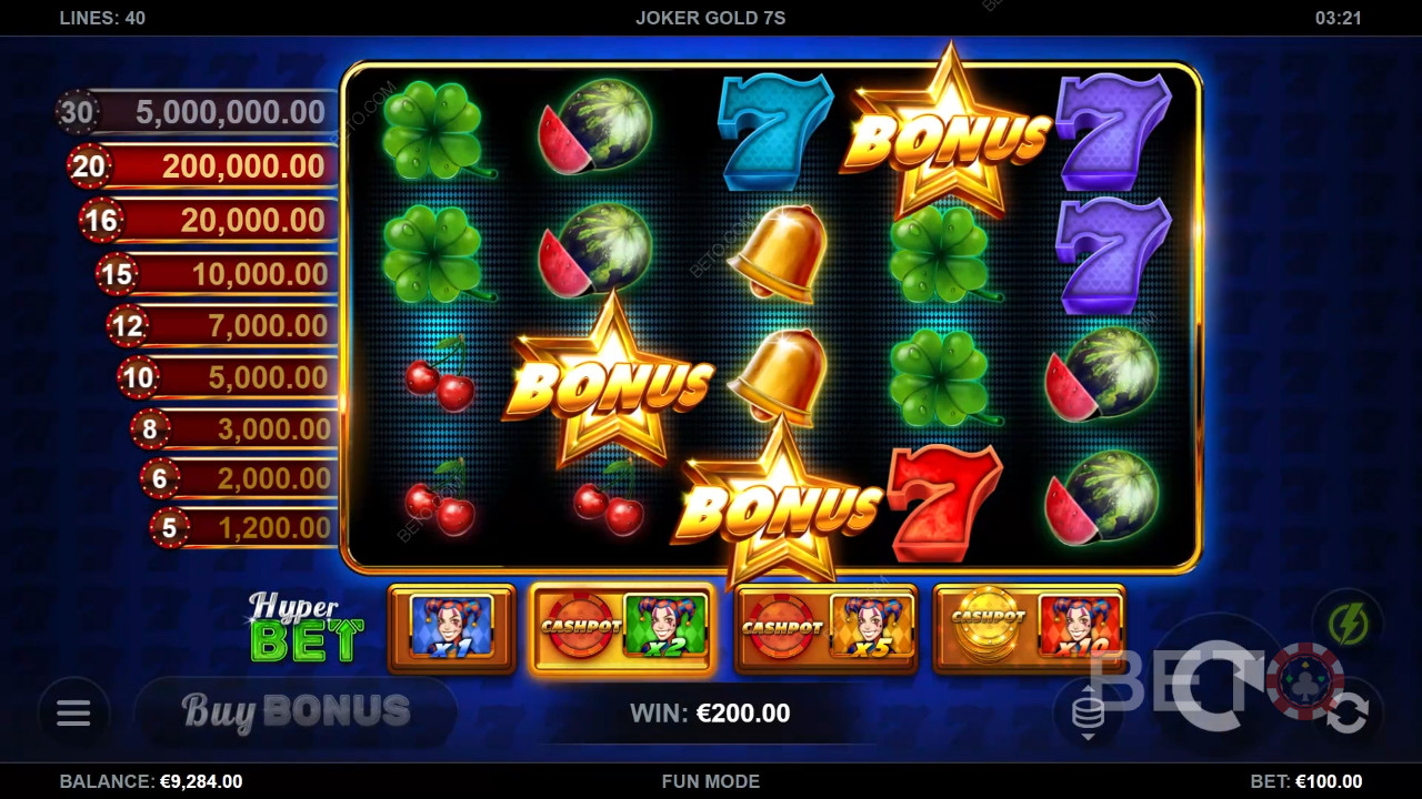 Joker Gold 7s Jeu Gratuit
