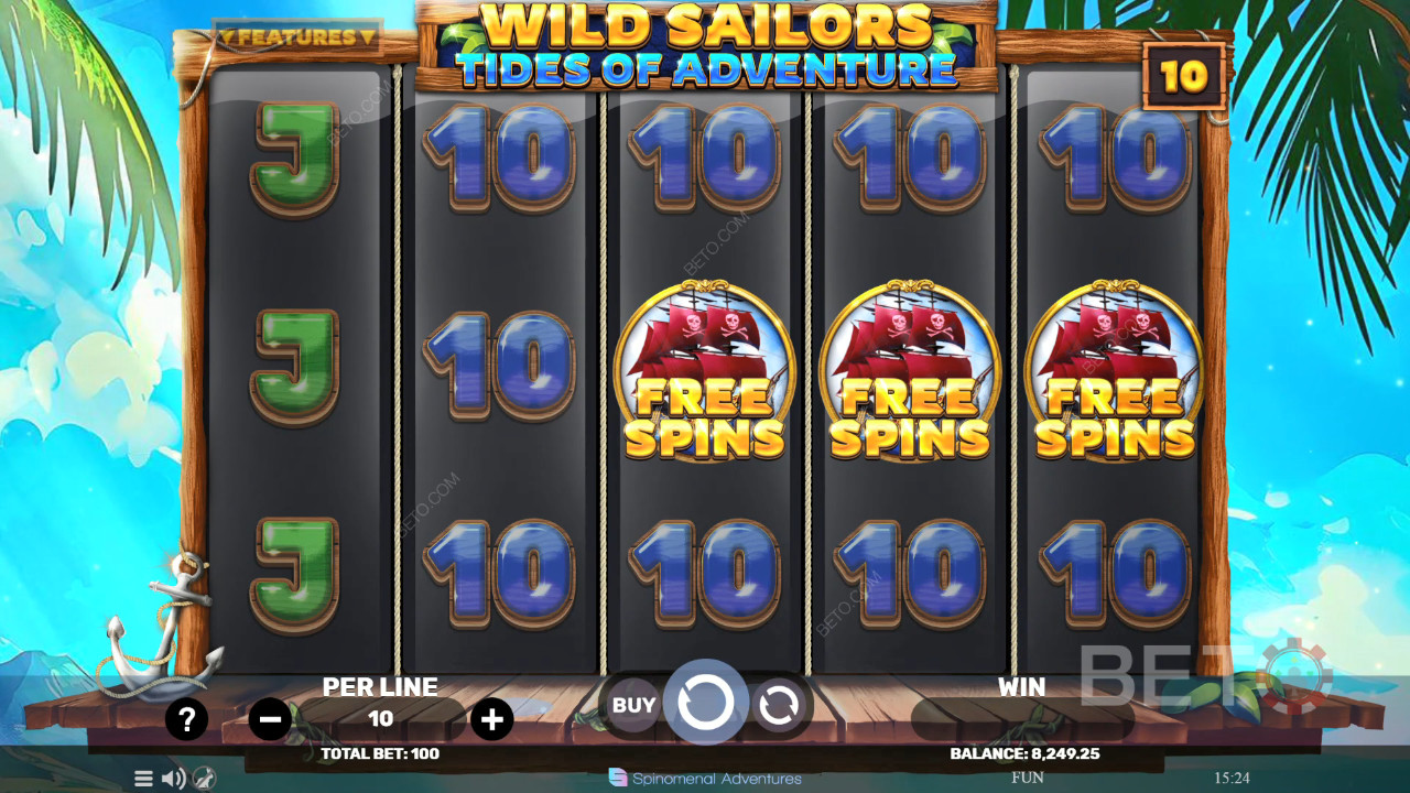 Wild Sailors - Tides of Adventure Revue par BETO Slots