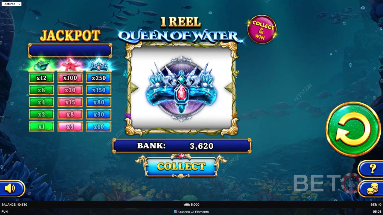 1 Reel Queen of Water Jeu Gratuit
