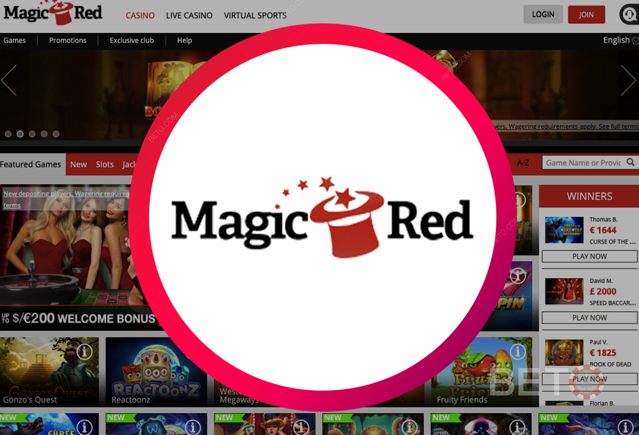 Casino en ligne Magic Red - un site web convivial
