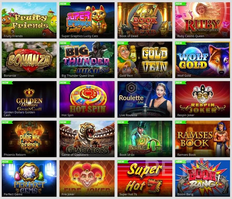 Grande sélection de jeux de machines à sous au MagicRed Casino.