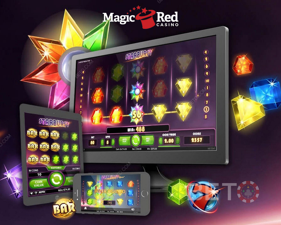 Commencez à jouer gratuitement au casino mobile MagicRed.