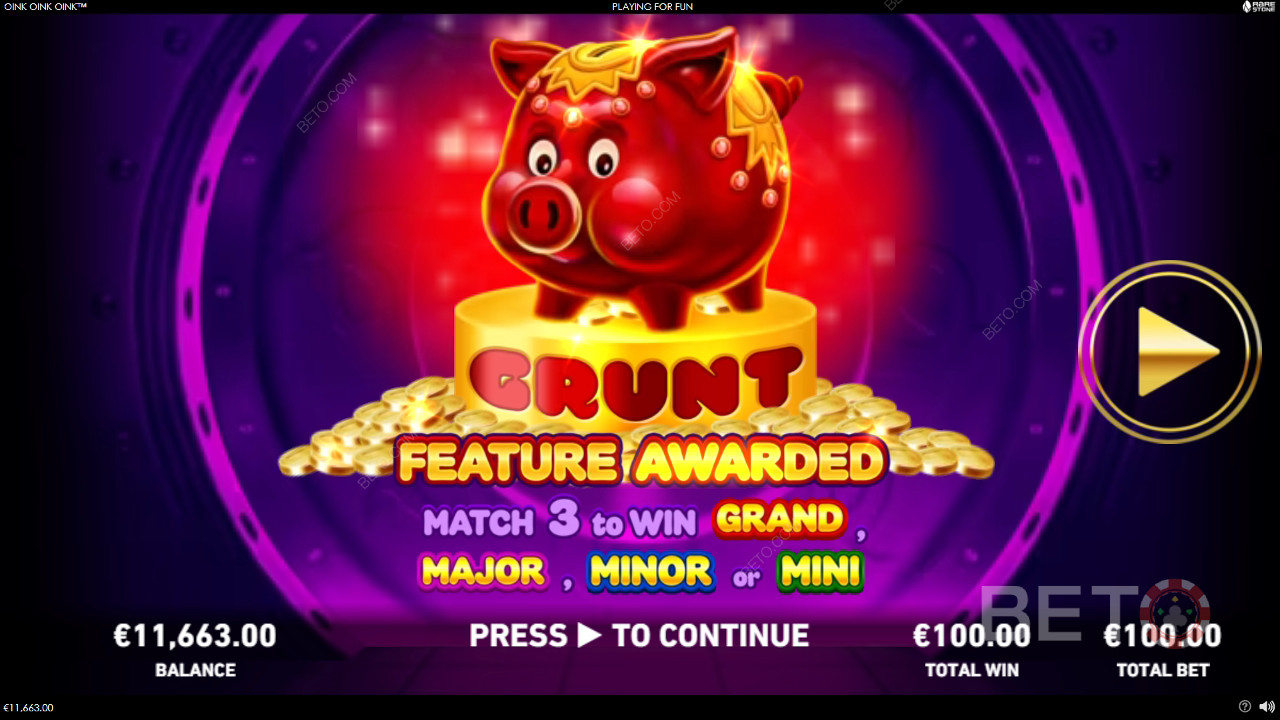 Les bonus expliqués dans Oink Oink Oink par Rarestone Gaming
